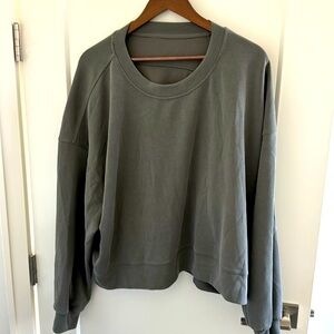 Soft sweatshirt sage color